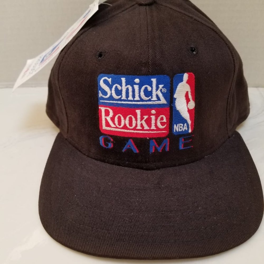 New Era Schick Rookie Game Cap Hat Vintage Low Profile Black Made in USA